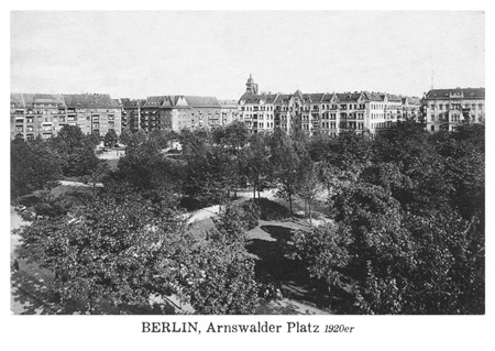 postkarte 032 berlin arnswalder platz vorderseite