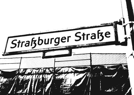 postkarte 073 berlin strassburger strasse vorderseite