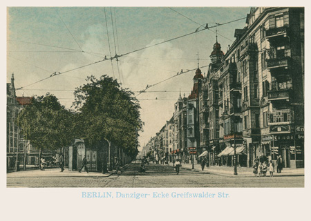 postkarte 079 berlin greifswalder danzigerstrasse vorderseite