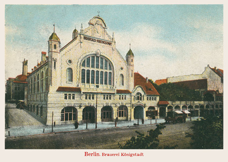 postkarte 080 berlin brauerei koenigstadt vorderseite