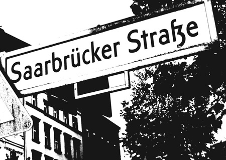 postkarte 090 berlin saarbruecker strasse vorderseite