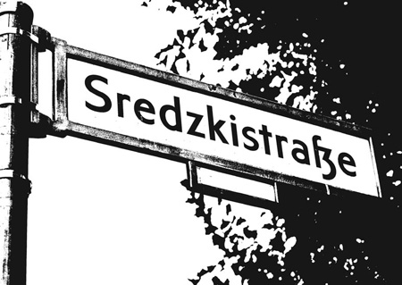 postkarte 095 berlin sredzkistrasse vorderseite
