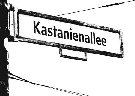 postkarte 110 berlin kastanienallee vorderseite