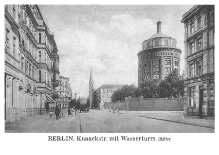 postkarte 124 berlin wasserturm vorderseite