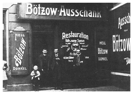 postkarte 140 berlin boetzow ausschank vorderseite