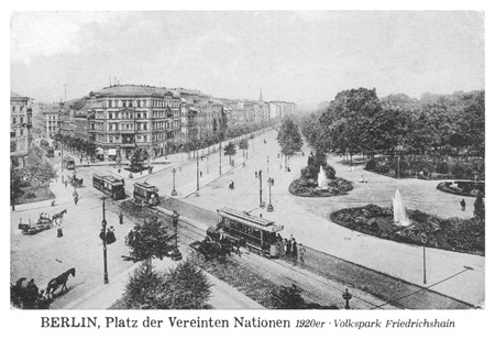 postkarte 145 berlin platz der vereinten nationen vorderseite
