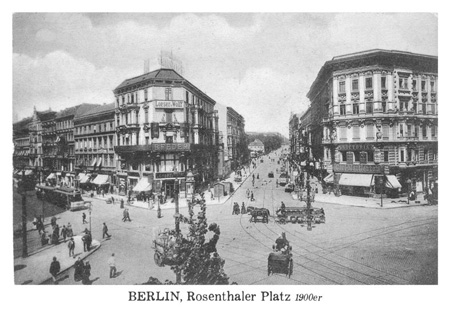postkarte 148 berlin rosenthaler platz vorderseite