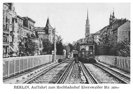 postkarte 174 berlin u bahn schoenhauser allee vorderseite