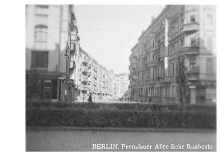 postkarte 189 berlin prenzlauer allee raabestrasse vorderseite