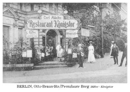 postkarte 211 berlin otto braun strasse prenzlauer berg vorderseite