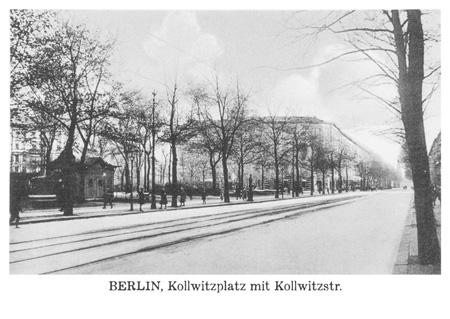 postkarte 230 berlin kollwitzstrasse vorderseite
