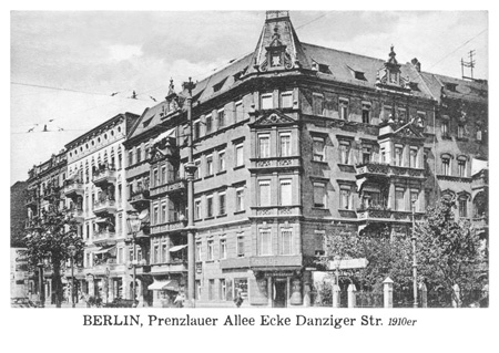 postkarte 236 berlin danziger strasse prenzlauer allee vorderseite