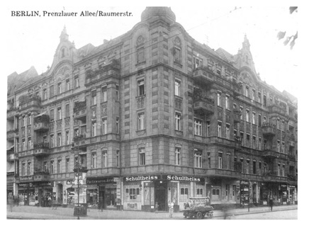 postkarte 242 berlin prenzlauer allee raumerstrasse vorderseite