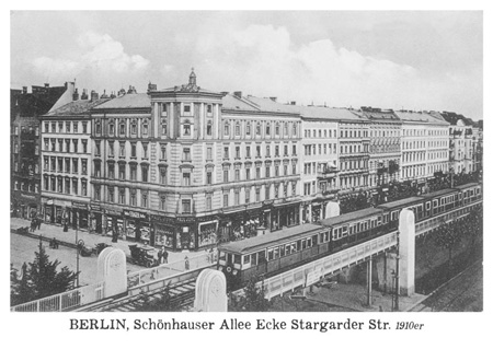 postkarte 250 berlin schoenhauser allee stargarder strasse vorderseite