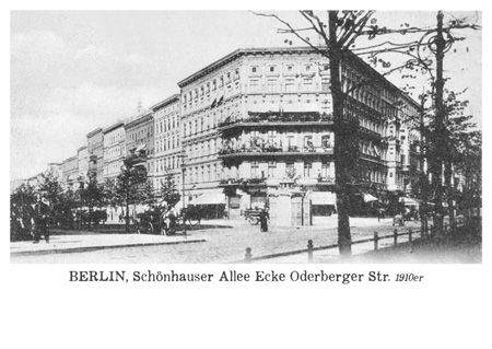 postkarte 255 berlin schoenhauser allee oderberger strasse vorderseite