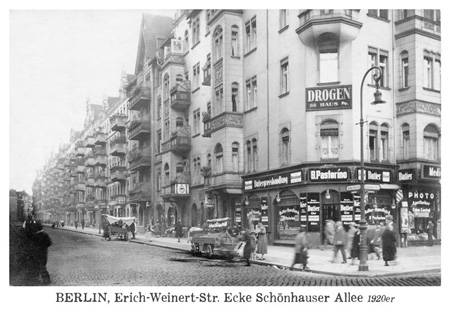 postkarte 313 berlin erich weinert strasse schoenhauser allee vorderseite