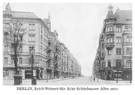 postkarte 314 berlin erich weinert strasse schoenhauser allee vorderseite