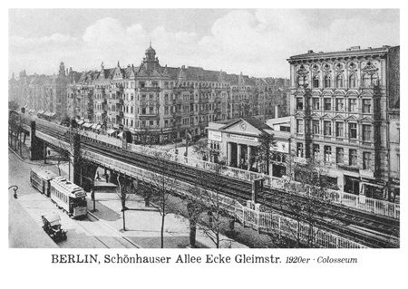 postkarte 317 berlin schoenhauser allee gleimstrasse vorderseite