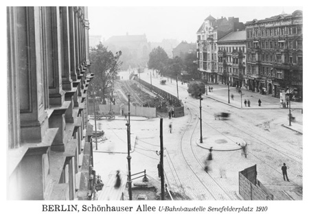 postkarte 321 berlin u bahnbaustelle senefelderplatz vorderseite