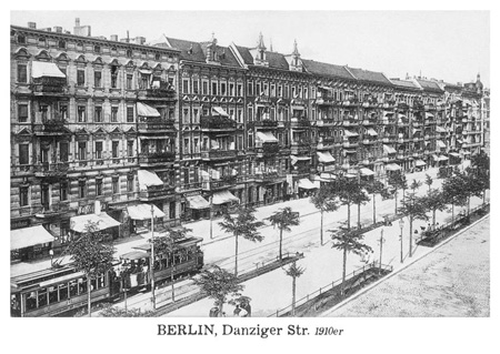 postkarte 322 berlin danziger strasse vorderseite