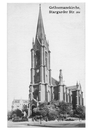 z postkarte 131 berlin gethsemanekirche vorderseite