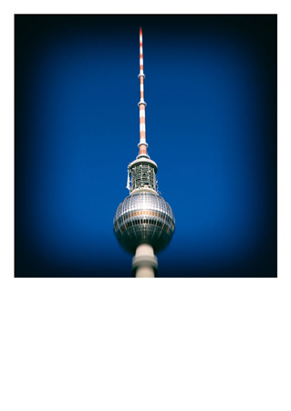 z postkarte 208 berlin fernsehturm vorderseite